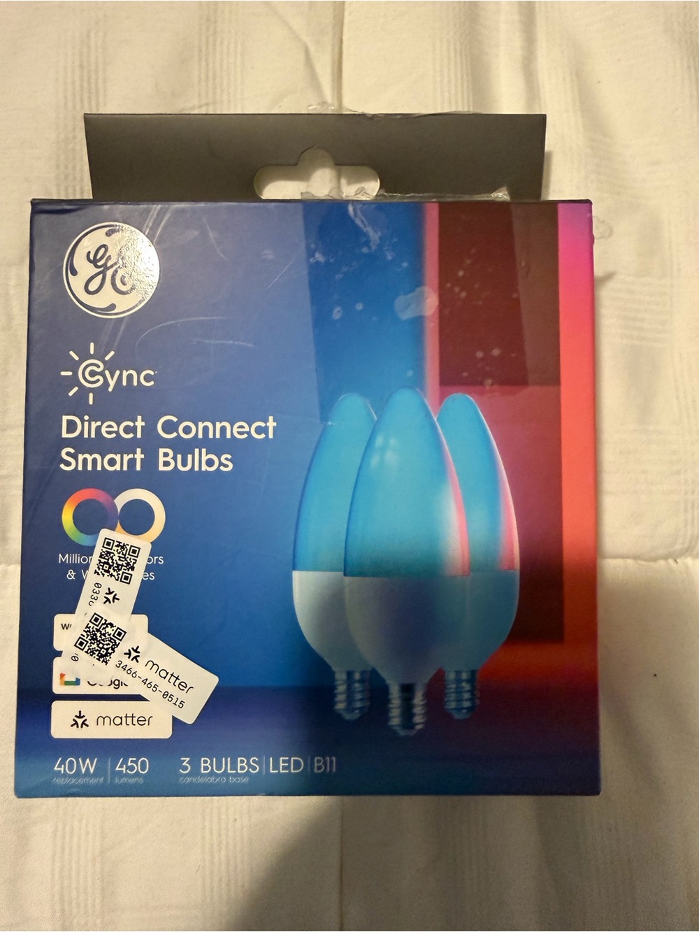 GE Cync Direct Connect Smart Bulbs B11 - Blue (3-Pack)